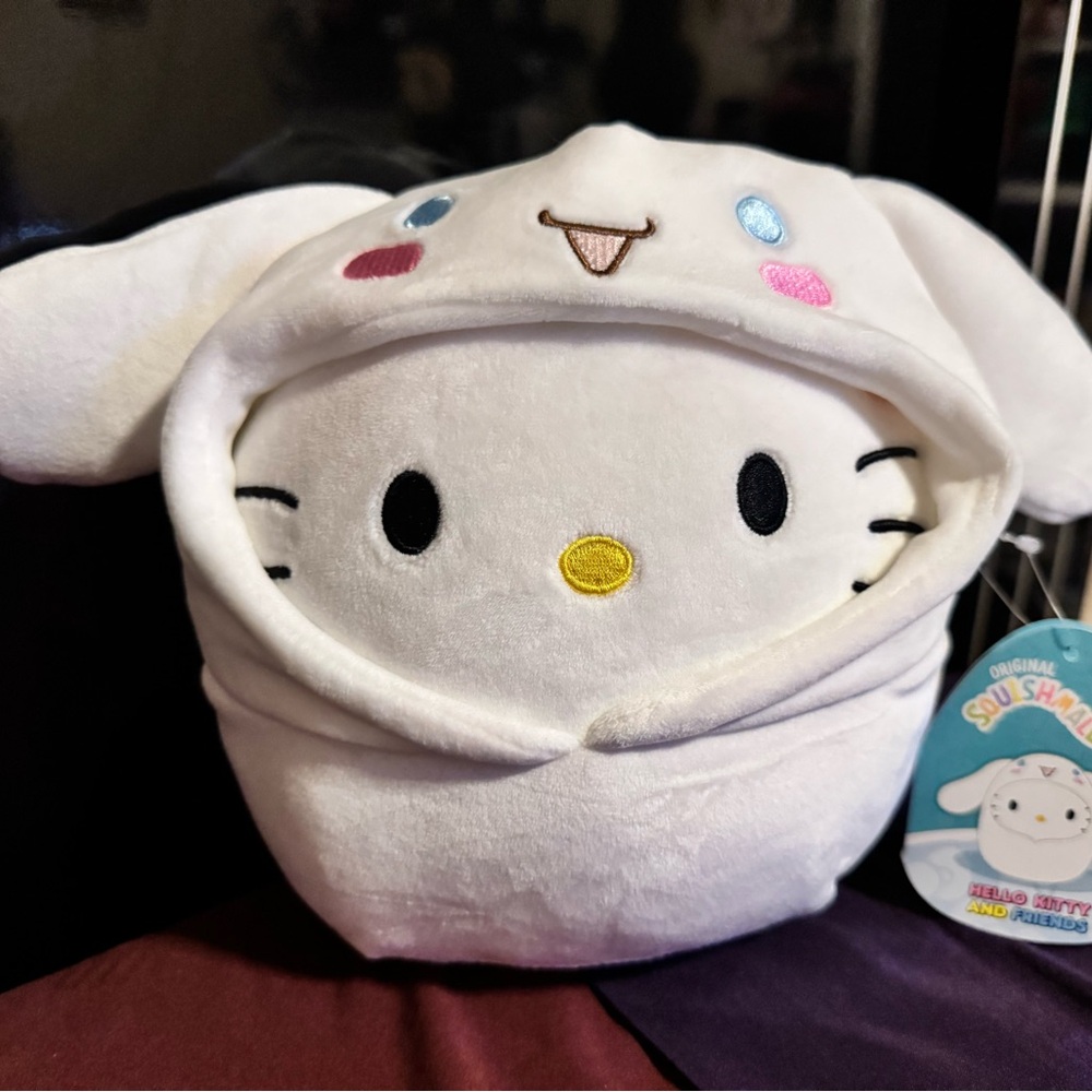 NWT Squishmallows Hello Kitty and Friends in Cinnamon Roll Hoodie
